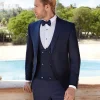 Fato de Noivo Azul Escuro de Casamento